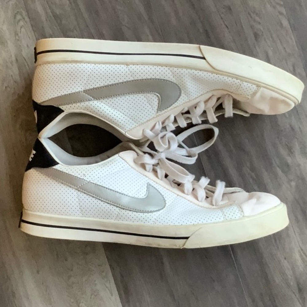 Nike Men's 318333-106 Casual Classic Athletic Sneaker Shoes White/Gray Size 13 - Picture 3 of 4